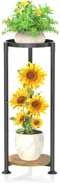 KMOTASUO 2 Tier Black Plant Stand Indoor by KMOTASUO