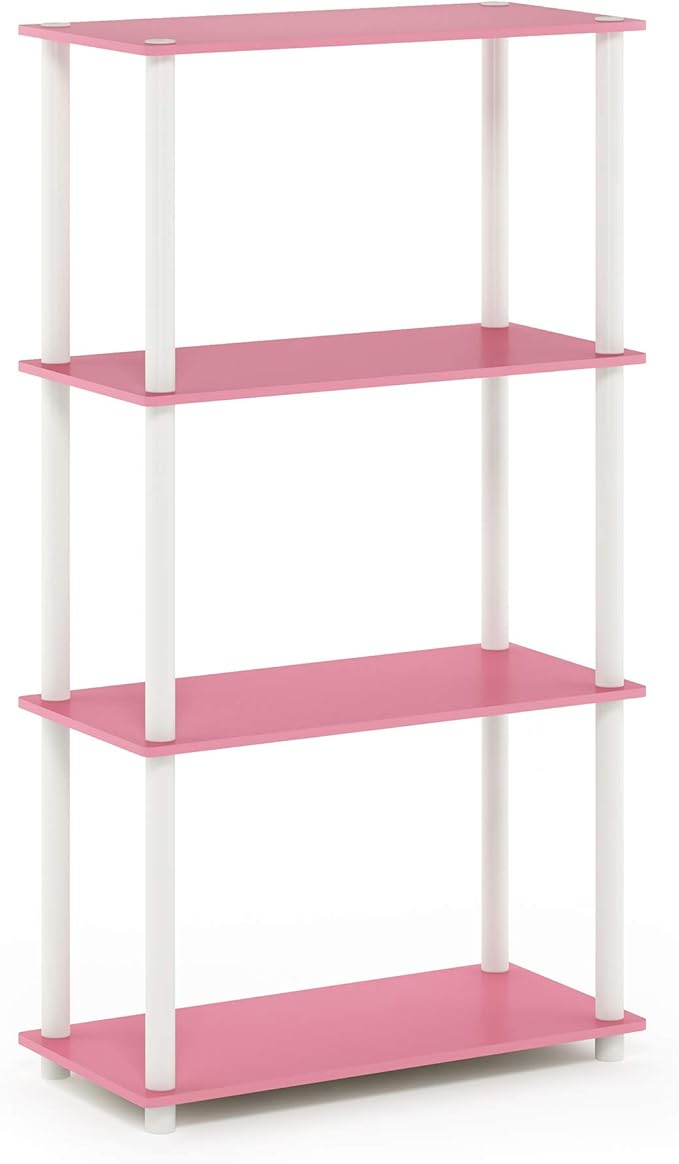 Furinno Turn-N-Tube 4-Tier Multipurpose Shelf Display Rack, Round Tubes - Image 5