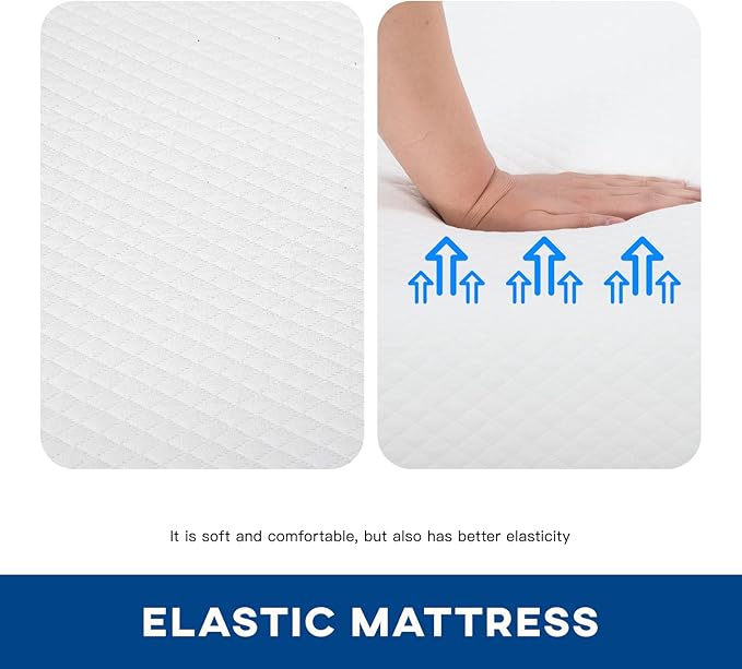 FDW | 14 Inch Full Mattress | Medium Firm | Gel Memory Foam Mattress | White | - Image 5