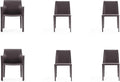 Manhattan Comfort Paris Modern Saddle Leather Dining Chairs, Metal Frame by ManhattanComfort