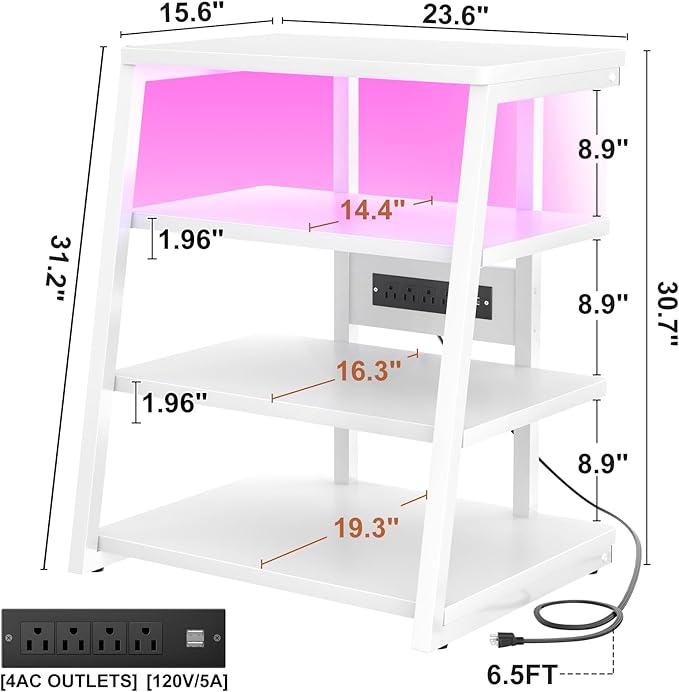 Armocity 4-Tier AV Media Stand - Image 3