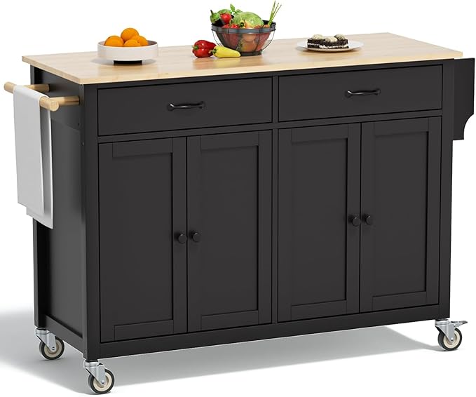 Rovibek Large Wood Island Table by Rovibek