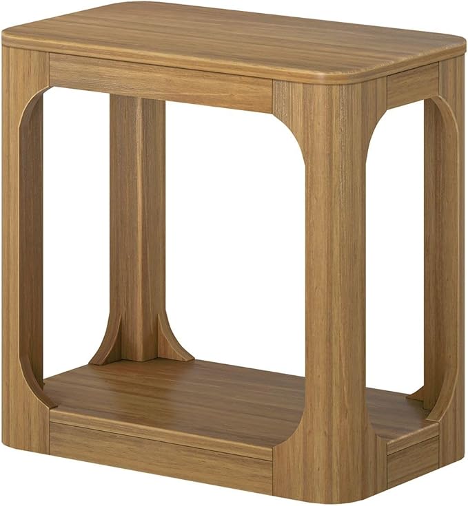Plank+Beam Modern Rounded Rectangular Side Table - Image 4