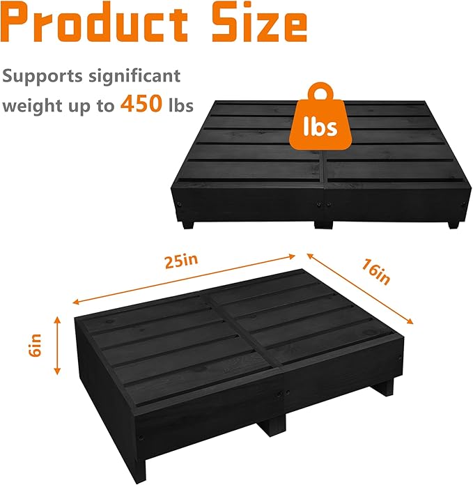 Wooden Step Stool 6” Height, Step Stools - Image 2