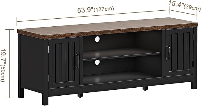 ChooChoo Farmhouse TV Stand for Televisions up to 65 inches, Entertainment - Image 2