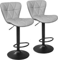 Bar Stools Set of 2, Adjustable Swivel Bar Chairs by ERGOSEAT