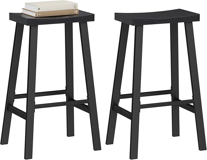 VASAGLE Bar Stools Set of 2, Counter Height Stools, Bar Chairs - Image 9