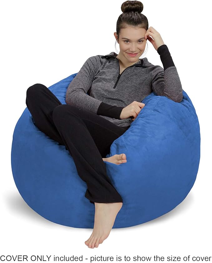 Sofa Sack Bean Bag Chair Cover, 3 Foot, Royal Blue - Image 2