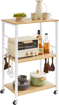 IBUYKE Kitchen Shelf Cart, 3-Tier Microwave Oven Stand, Baker’s Rack by IBUYKE