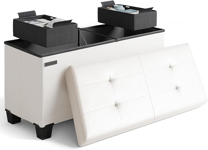 STORAGEBUD Storage Ottoman Bench by STORAGEBUD