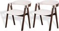 CONSDAN Dining Chairs Set of 2, Solid Wood Frame, Sturdy Construction, by CONSDAN
