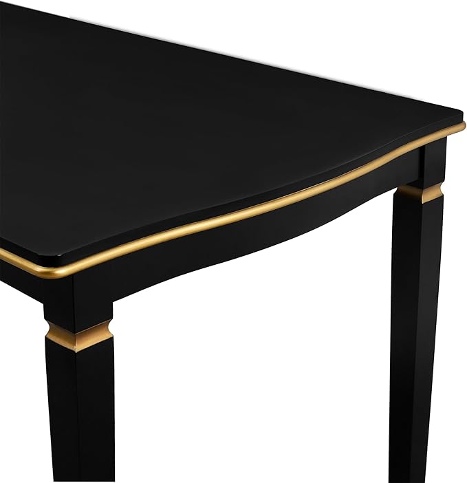 Ball & Cast Dining Table Set for 6, Kitchen Table W/ 4 High-Back Tufted Chairs - Image 9