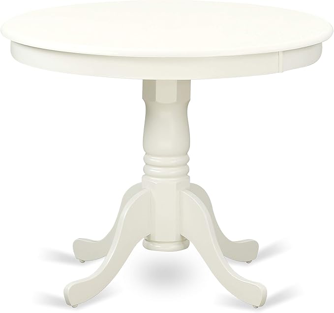 East West Furniture ANLA5-LWH-06 5 Piece Dining Room Furniture Set Includes a - Image 3