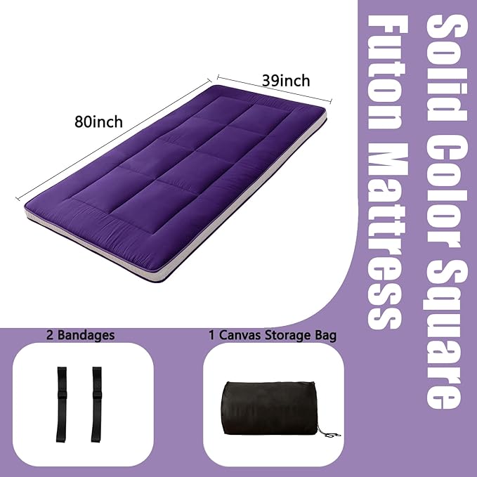 MAXYOYO Twin Bed Mattress Japanese Floor Mattress Futon Mattress, Twin Mattress - Image 3