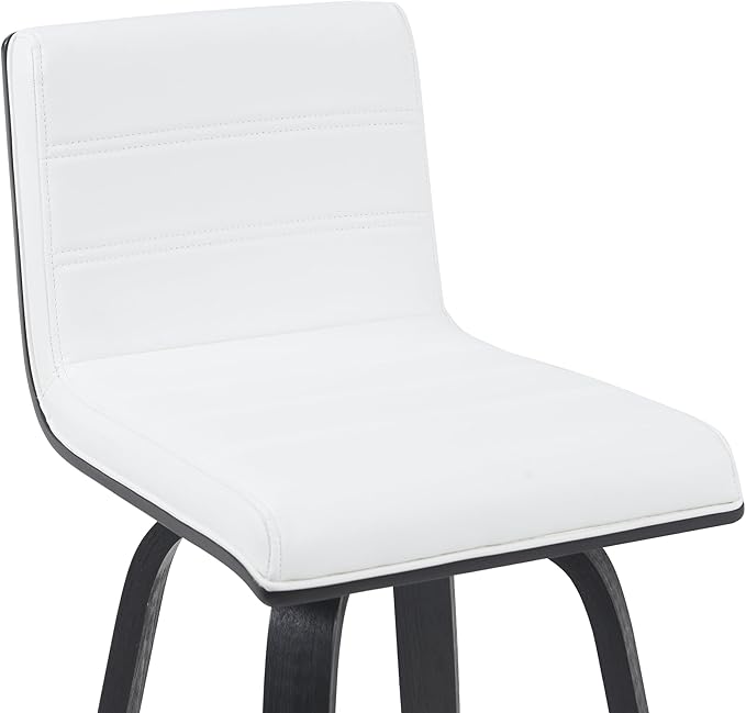 Armen Living Vienna Modern Swivel 30" Bar Height Barstool - Image 5