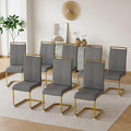 Dining Chairs Set of 8, Faux Leather by Gopop