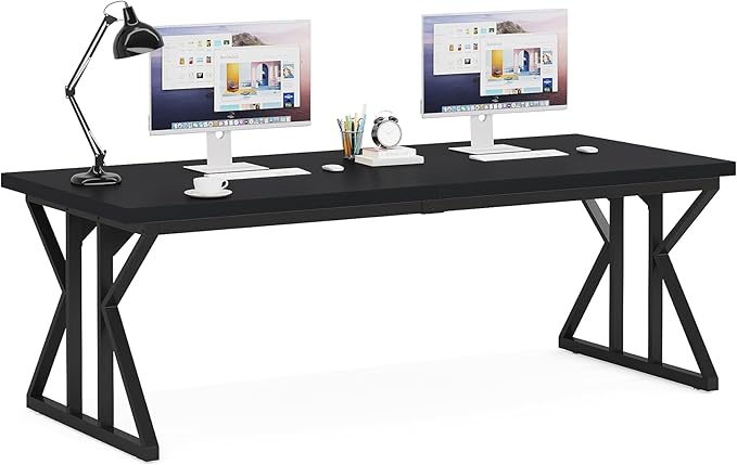 Tribesigns 78.7-Inch Executive Desk, Large Computer Office Desk Workstation - Image 7