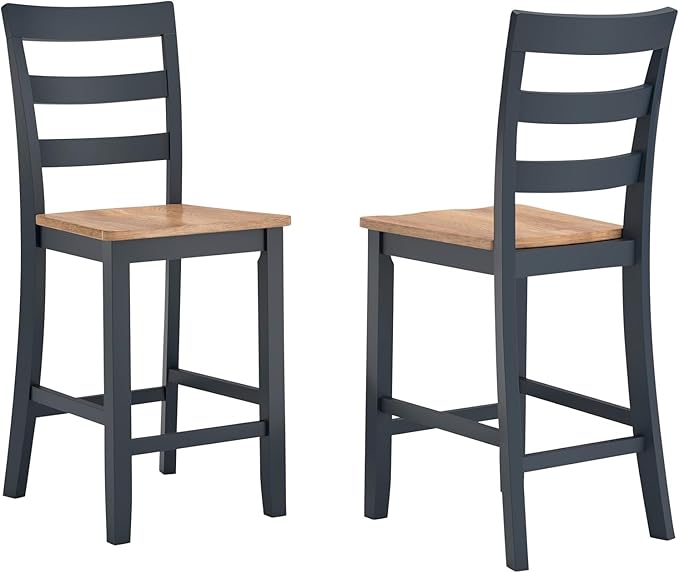 Signature Design by Ashley Gesthaven Solid Wood Frame Counter Height Barstool by SignatureDesignbyAshley
