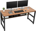 TOPSKY Computer Desk with Bookshelf/Metal Hole Cable Cover 1.18" Thick Desk by TOPSKY