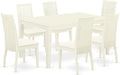 East West Furniture CAIP7-LWH-C 7 Piece Kitchen Table & Chairs Set Consist of a by EastWestFurniture