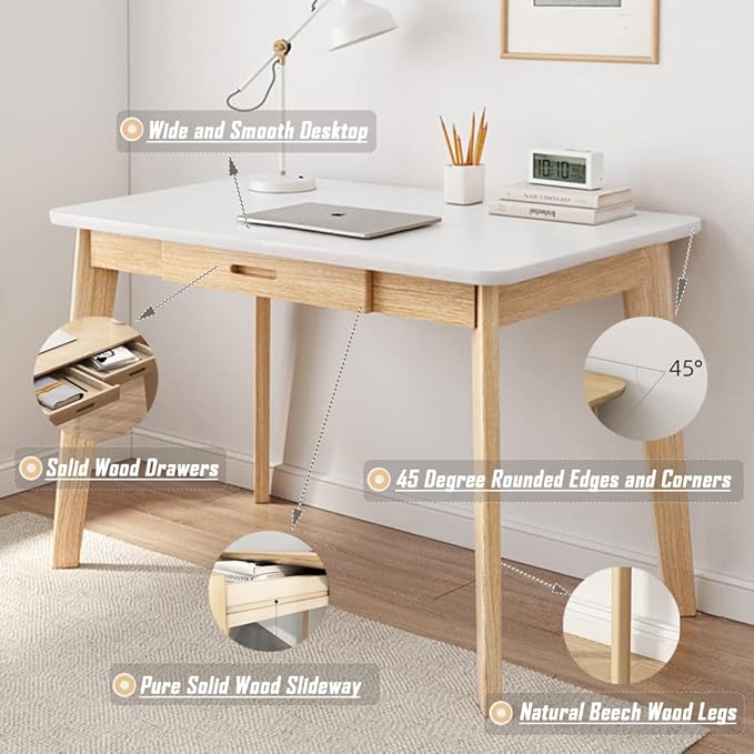 IOTXY Solid Wood Writing Desk - Image 3