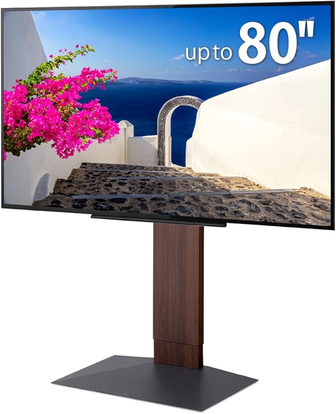 WALL V3 Low Type | Sleek 32-80 Inch Universal Ultra thin TV Stand | Walnut | by WALL