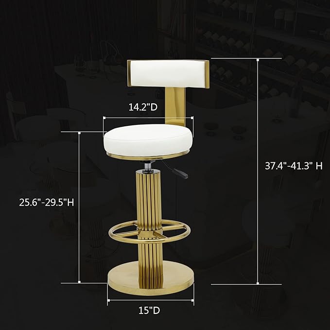 FUNROLUX Counter Height Bar Stools - Image 3