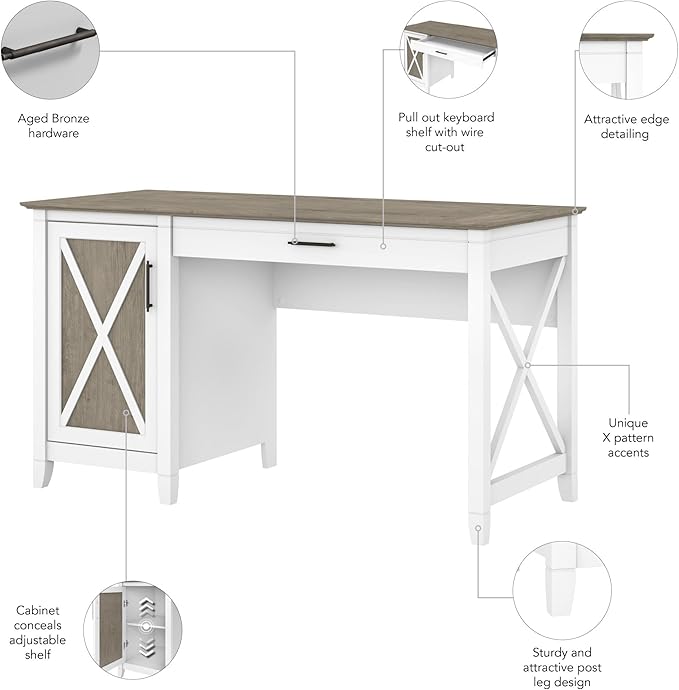 Bush Furniture Key West Computer Desk - Image 8