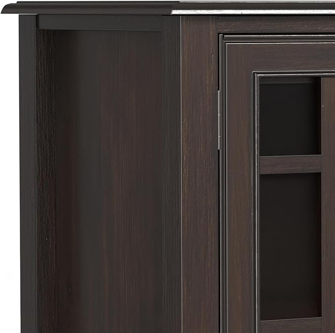 SIMPLIHOME Connaught SOLID WOOD 60 inch Wide Traditional Wide Storage Cabinet - Image 7