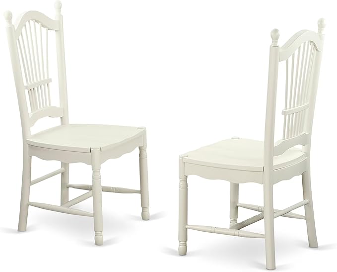 East West Furniture MZDO5-LWH-W 5 Piece Kitchen Table & Chairs Set Includes a - Image 4