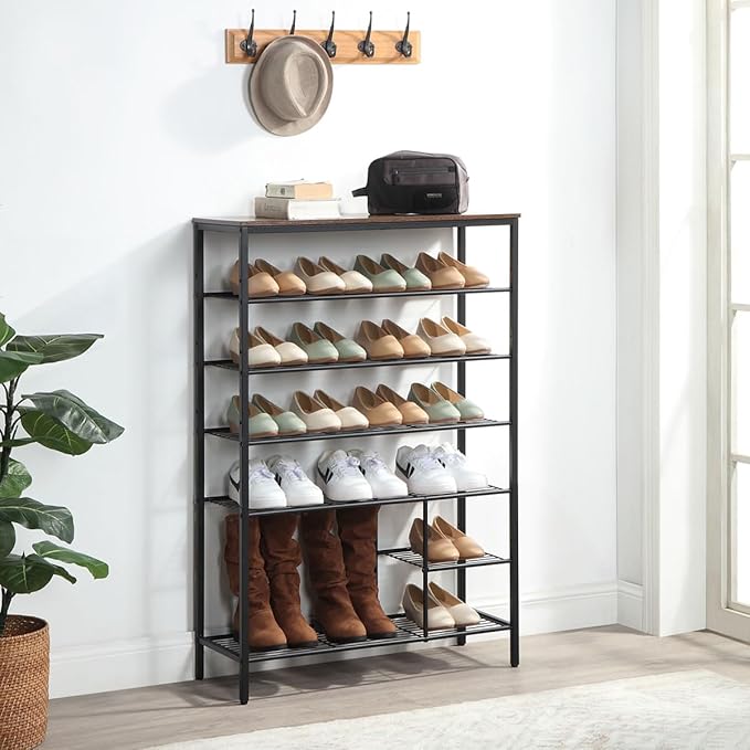 6 Tier Shoe Rack Organizer, Metal Mesh Shoe Storage Shelf, Storage Boots .for - Image 2
