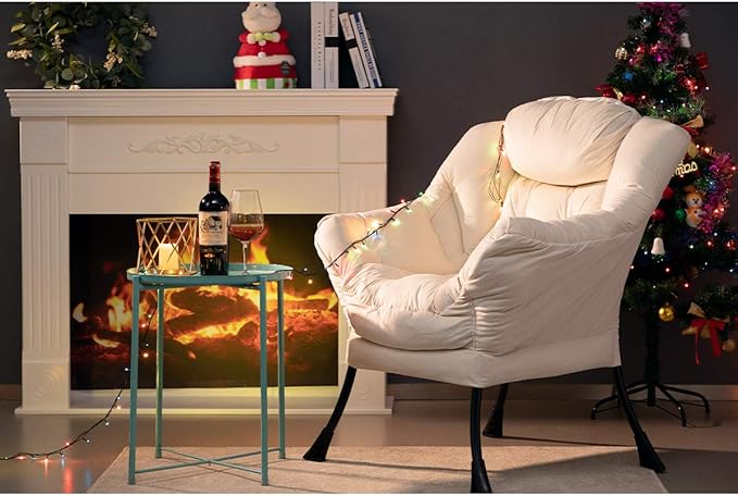 HollyHOME Modern Fabric Large Lazy Chair, Accent Oversized Comfy Reading Chair - Image 9