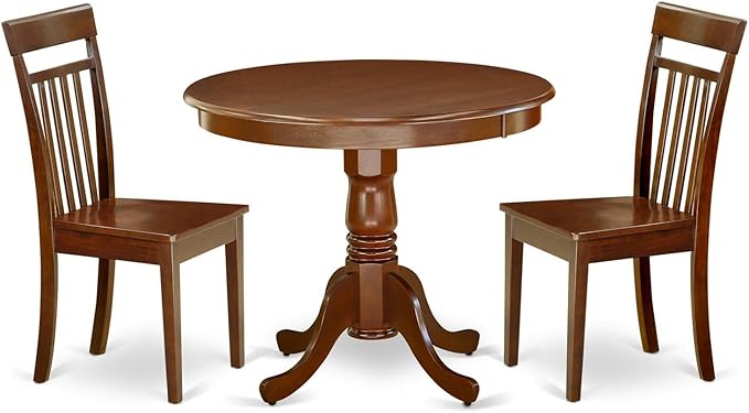 East West Furniture ANCA3-MAH-W 3 Piece Dining Table Set by EastWestFurniture