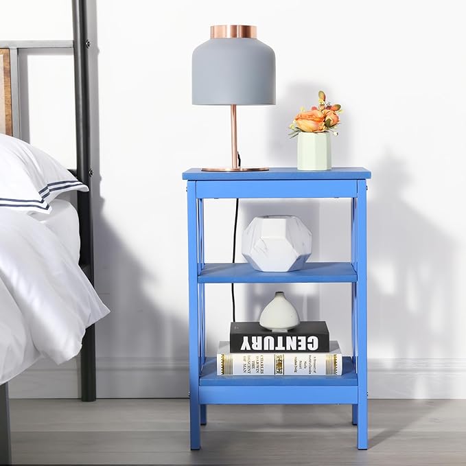 VECELO Modern Nightstands X-Design Side End Table Night Stand - Image 4