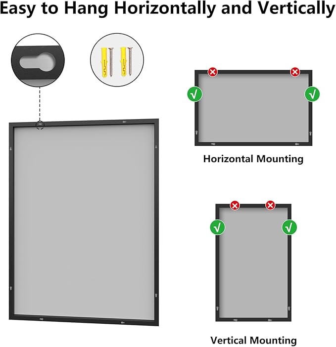 Koonmi Bathroom Mirror 36x48 Bathroom Wall-Mounted Mirrors, Modern Vanity Mirror - Image 8
