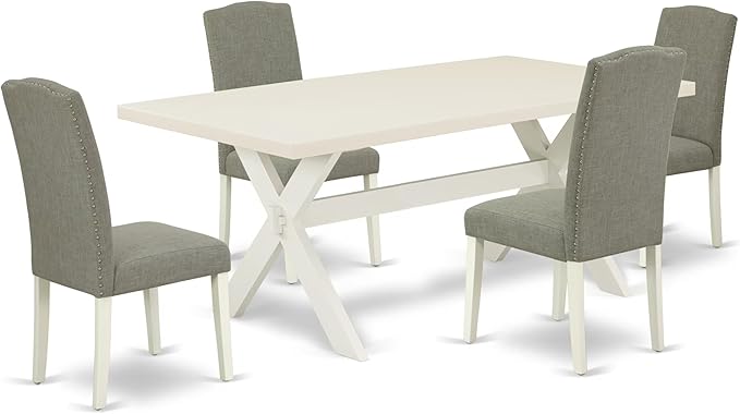 East West Furniture X027EN206-5 5 Piece Dining Table Set by EastWestFurniture