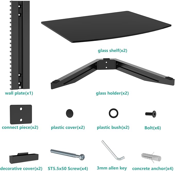 WALI Floating Entertainment Center Shelves, Holds Up to 17.6lbs, TV Shelf - Image 9