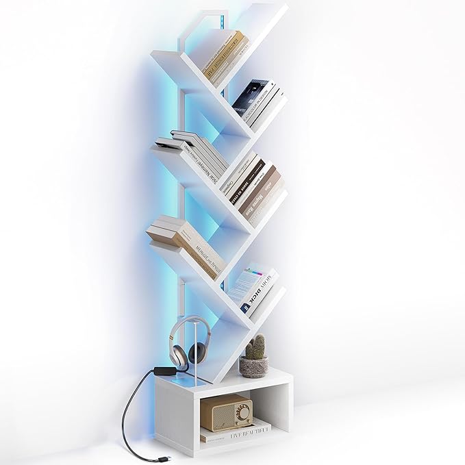 Casaottima White Tree Bookshelf by Casaottima