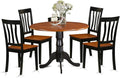 East West Furniture DLAN5-BCH-W 5 Piece Dinette Set by EastWestFurniture