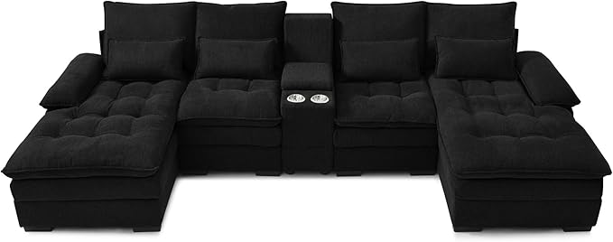 130" U-Shaped Sectional Sofa - Image 6
