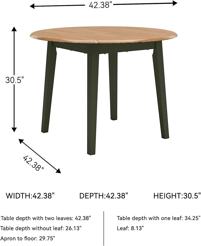 Signature Design by Ashley Gesthaven Modern Dining Drop Leaf Table - Image 3