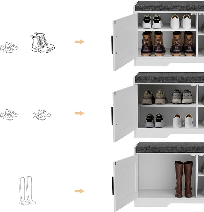 2-Tier Storage Bench, Shoe Bench - Image 5