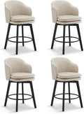 Counter Height Barstools 26 inch Upholstered Swivel Bar Stools by Kislot