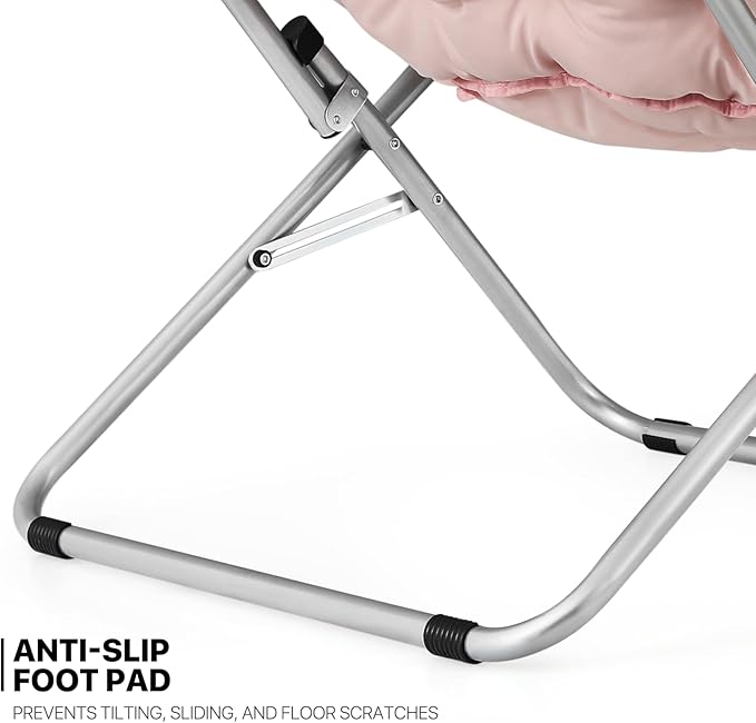 MoNiBloom Round Folding Saucer Chairs Set of 2 - Image 8