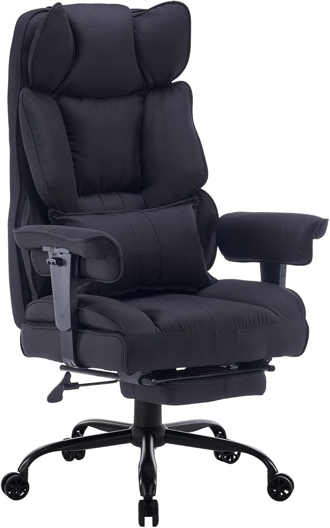 Efomao Big and Tall Office Chair 400 lb Weight Capacity, High Back Executive by OFFICECHAIR
