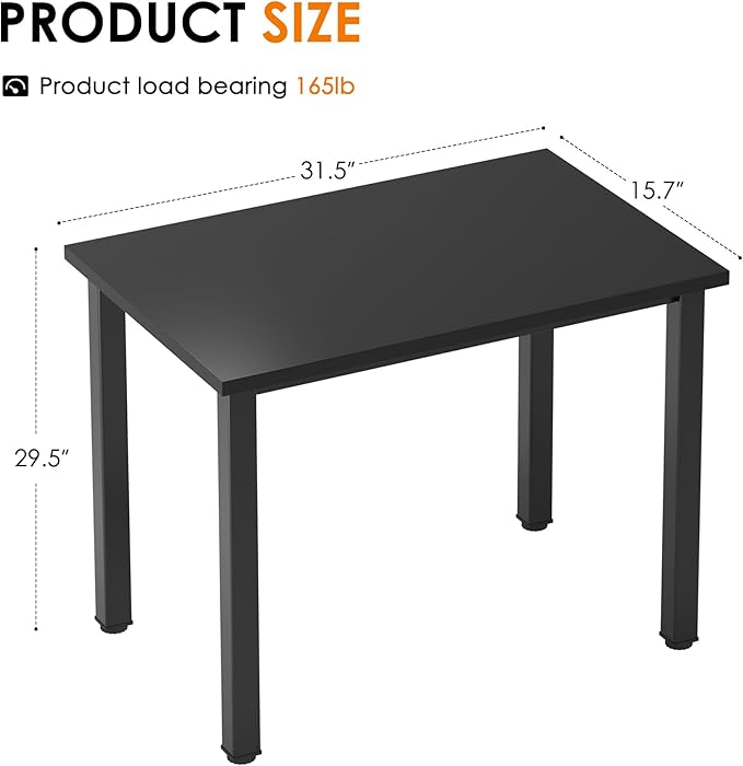 Need Small Computer Desk 31.5 inches Sturdy Writing Table Teens Study Table - Image 3