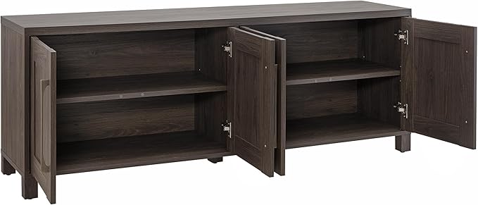 Henn&Hart Rectangular TV Stand for TV's up to 80" in Alder Brown, TV Stands for - Image 6