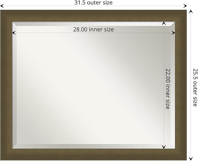 Amanti Art Bronze Bathroom Mirror - Image 4