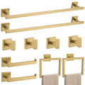YACVCL Towel Bar Set 10-Piece Brushed Gold Bathroom Hardware Set, 23.6 Inch by YACVCL