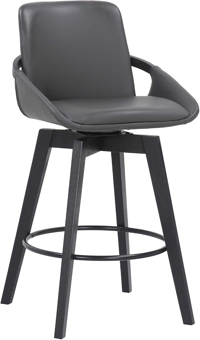 Armen Living Baylor Mid Century Modern Swivel Bar Stool by ArmenLiving
